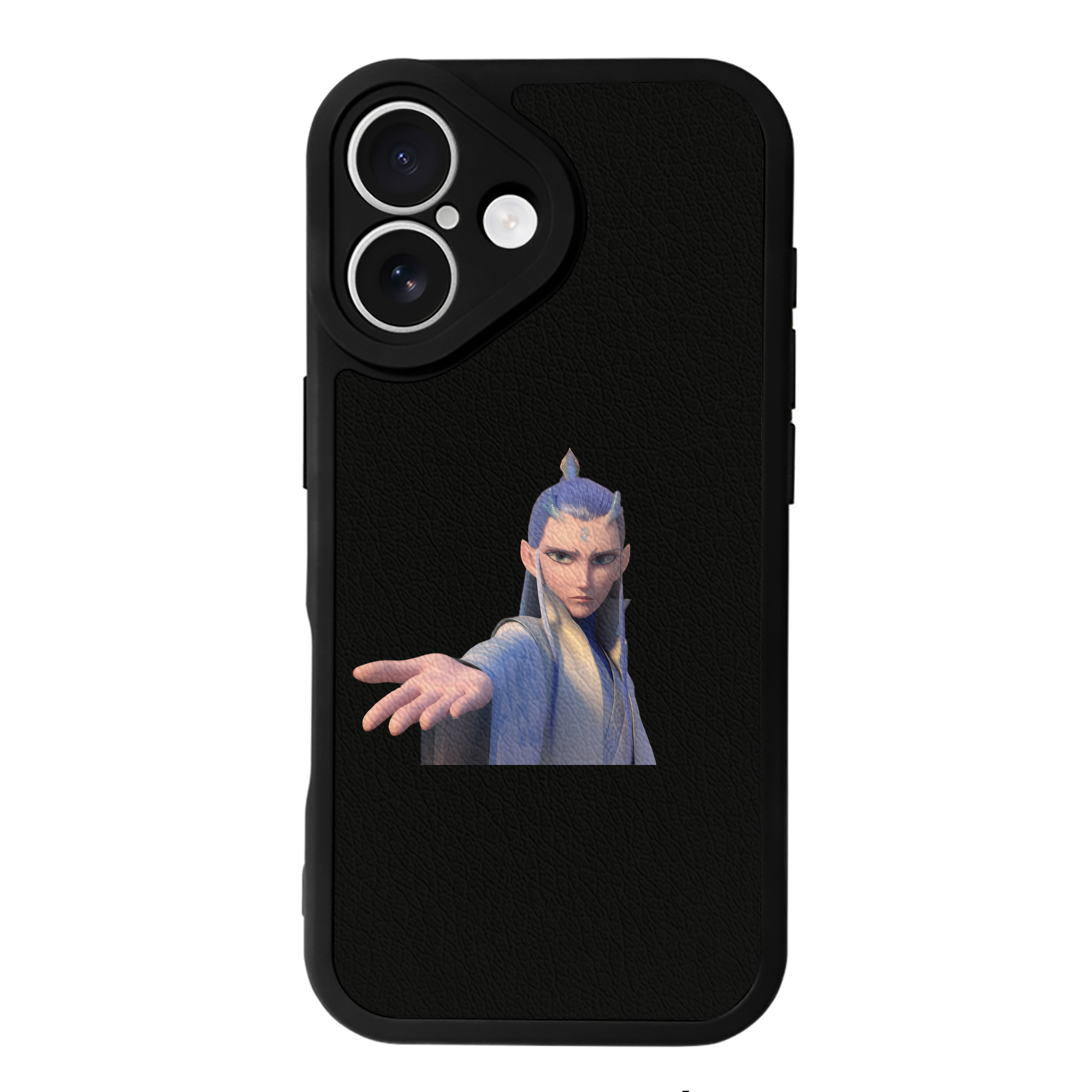 （画像用） Ne Zha 2 ナタ 魔童の大暴れ 【iPhone 16シリーズ対応】シリコンスマホケース（レザー調） 材質：シリコン